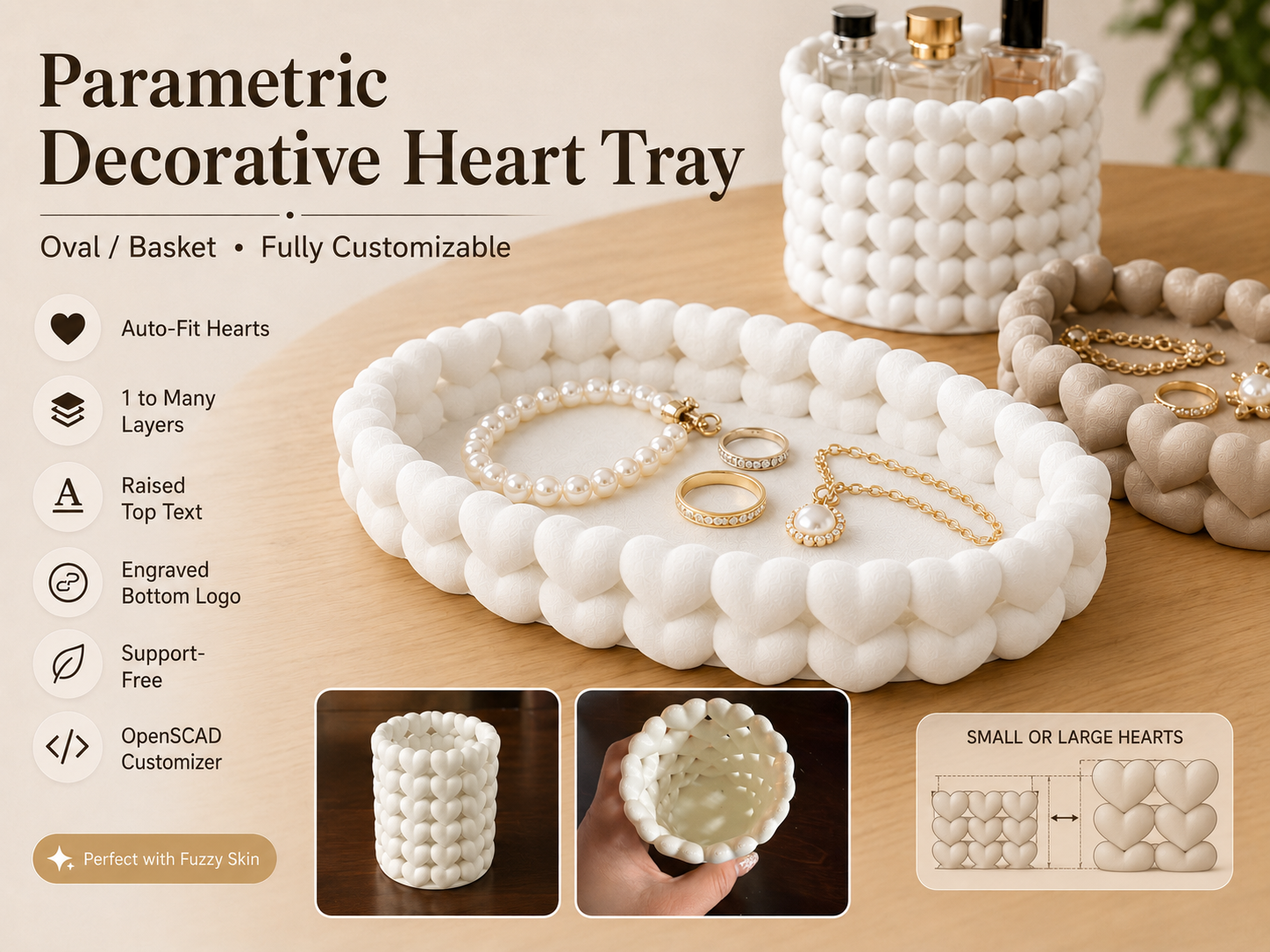 Parametric Heart Tray Generator