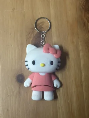 Flexi Hello Kitty Keyring - Free 3D Print Model - MakerWorld