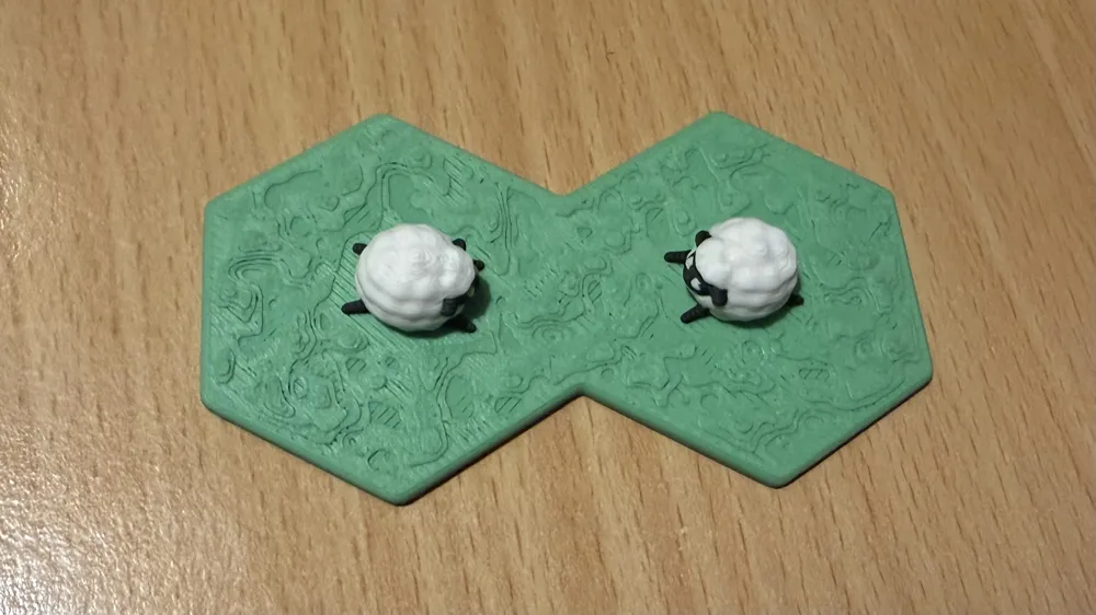 Rebirth cover tiles for 2 players with sheep - Free 3D Print Model ...
