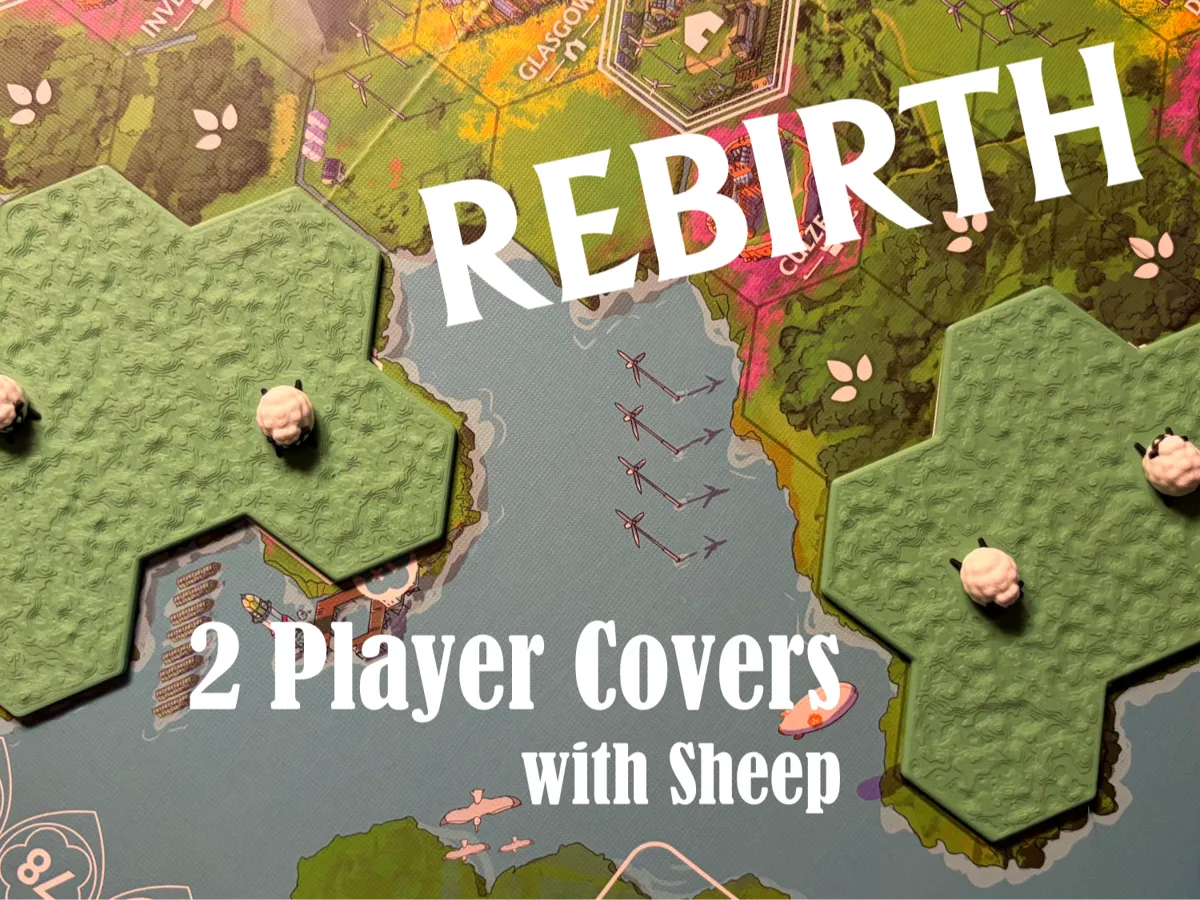 Rebirth Abdeckplättchen für 2 Spieler mit Schafen – Kostenloses 3D ...