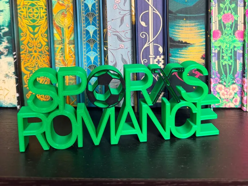"SPORTS ROMANCE" Buch-Aufsteller & Deko