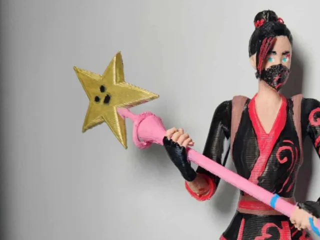 Fortnite Pickaxe Star Wand - Free 3D Print Model - MakerWorld
