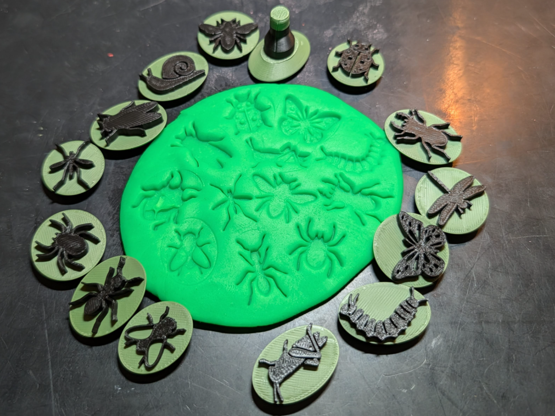 Insect (bug) stamps for play doh