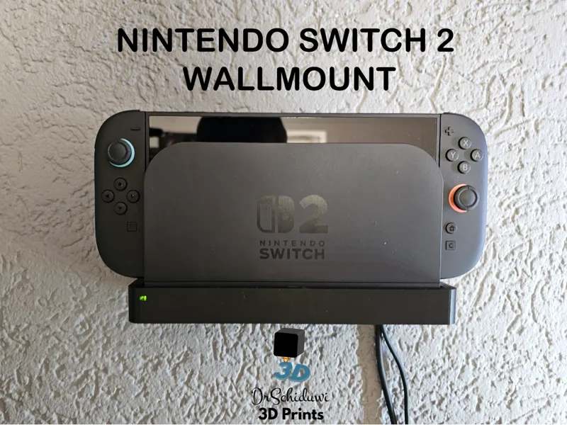 Nintendo Switch 2 Wallmount - 3 Screws - Front LED