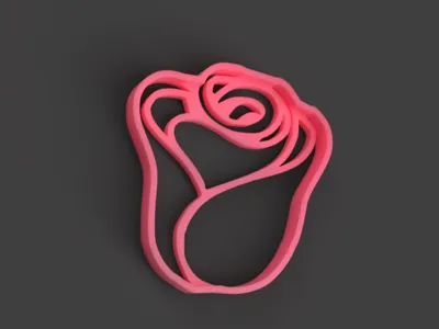 Rose cookie cutter