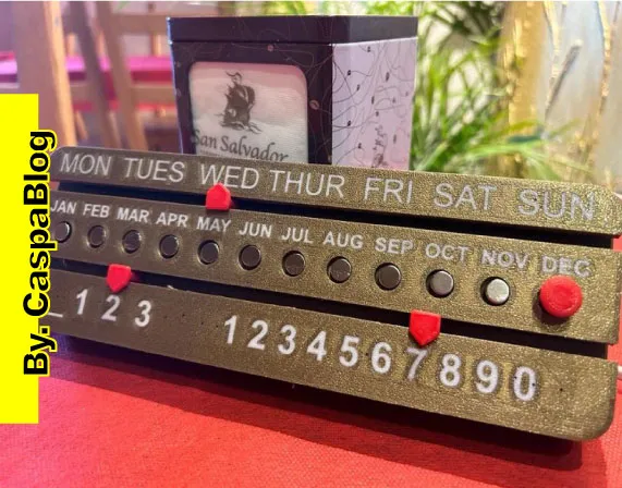 Calendario Perpetuo da Scrivania ITA/ENG  by.Caspablog