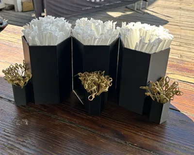 Toothpick and straw holder