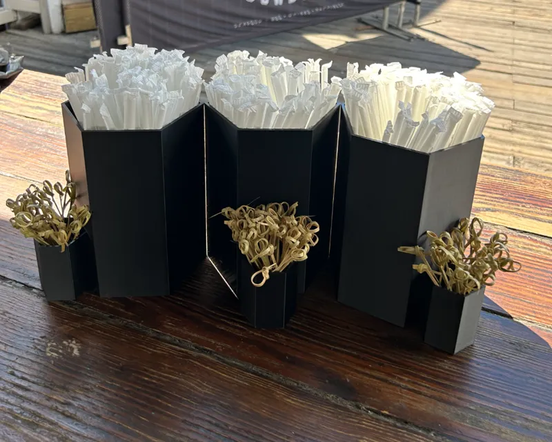 Toothpick and straw holder