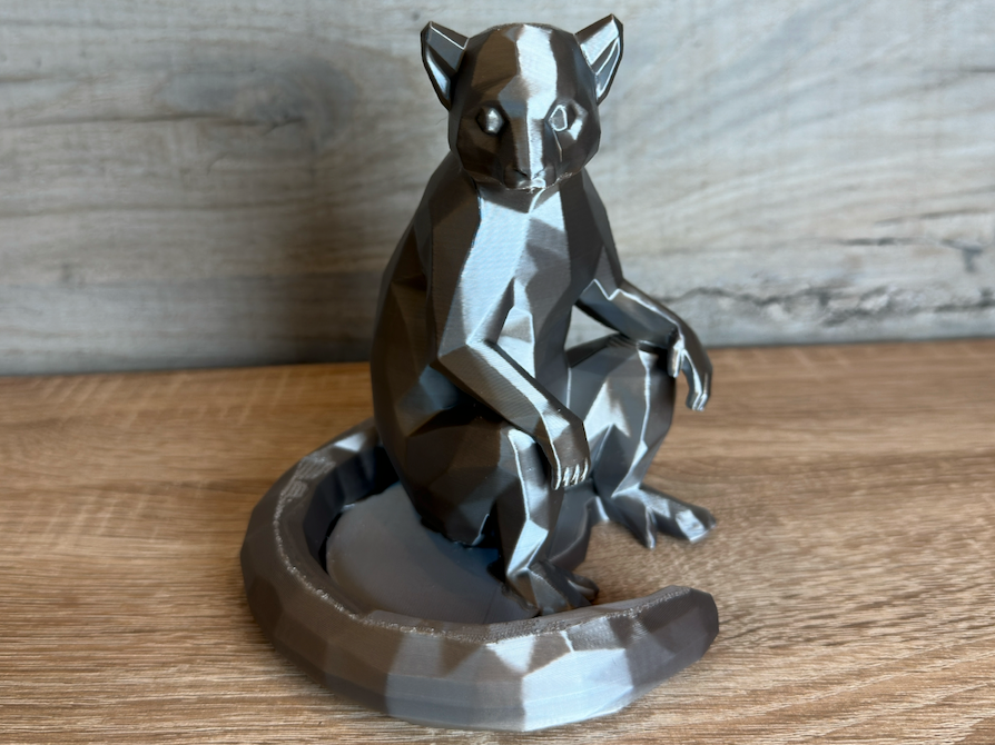 Lemur sitting Low Poly