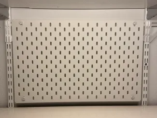 IKEA Skådis peg board holder to Elfa