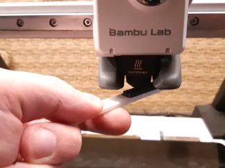nozzle cleaning brush from spare bambu lab a1