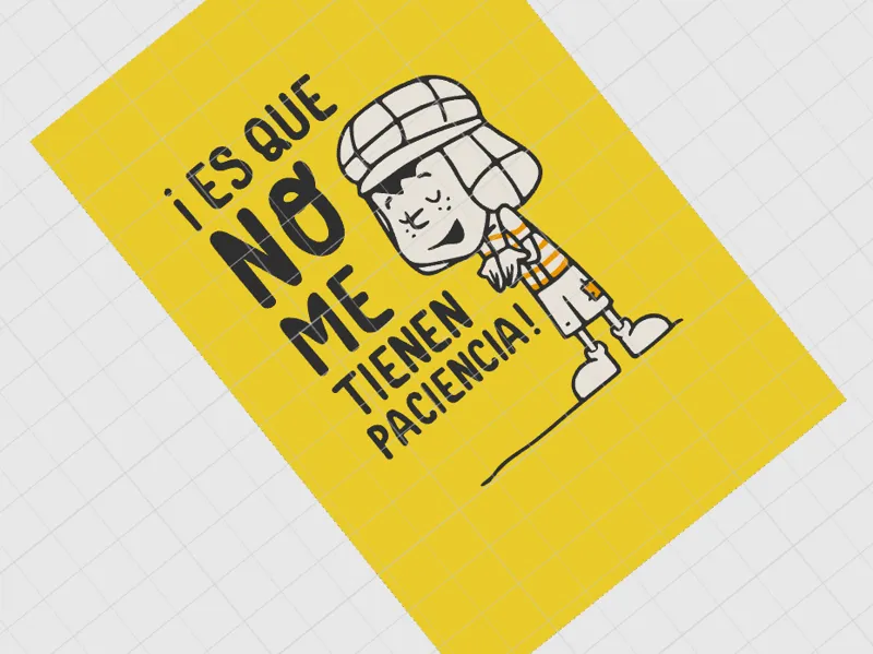Postal 3D del Chavo del 8