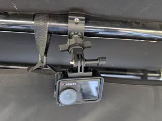 Action cam ball head mount for Handlebar or boat
