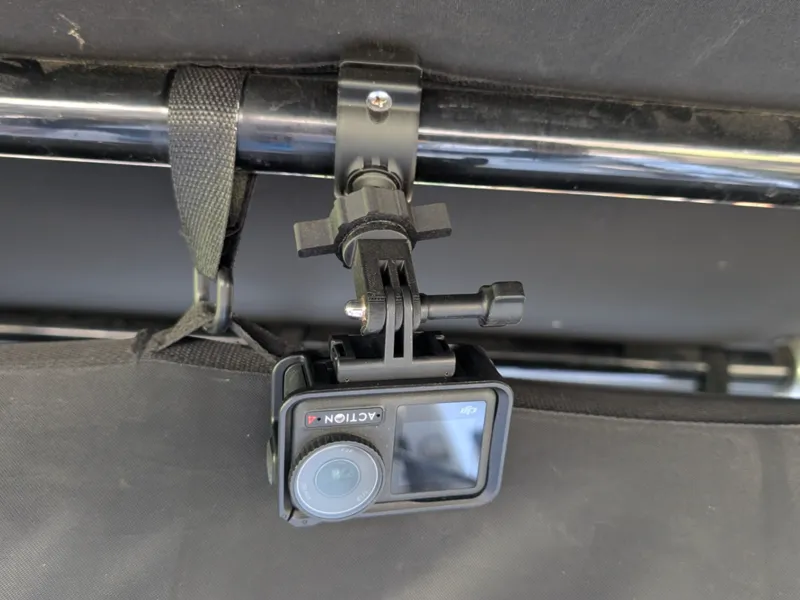 Action cam ball head mount for Handlebar or boat