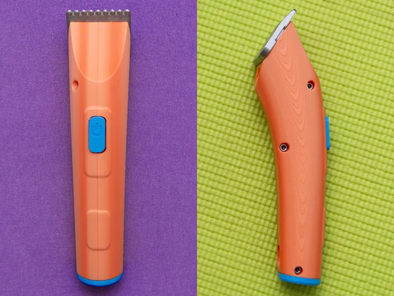 Toy hair clipper with realistic vibration