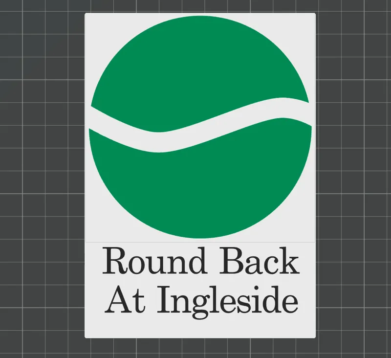 Green Circle trail sign