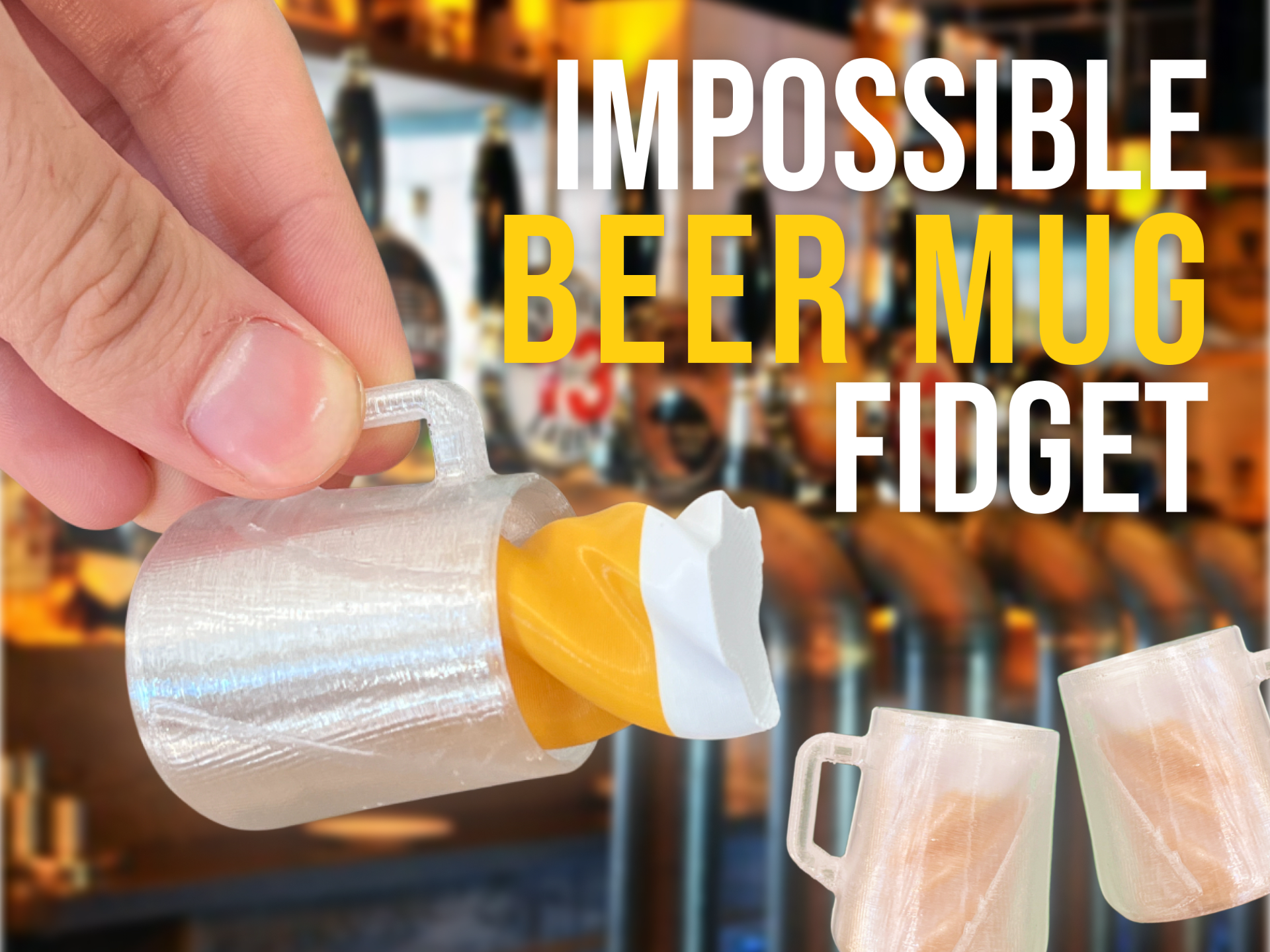 Impossible Beer Mug Passthrough Fidget