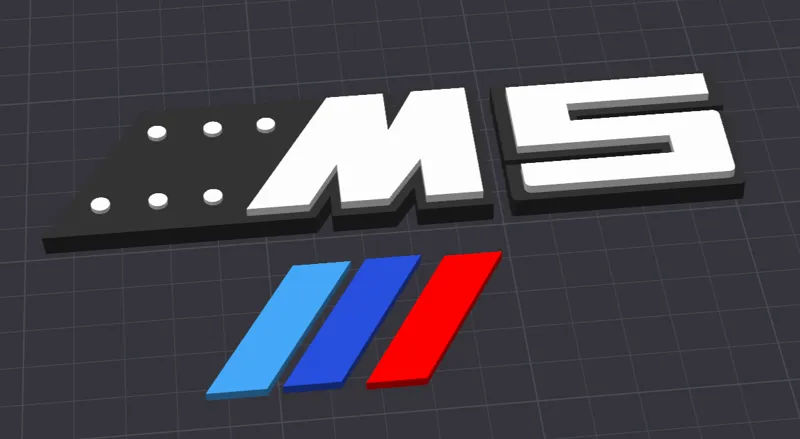 BMW M5 Logo stand Aufsteller