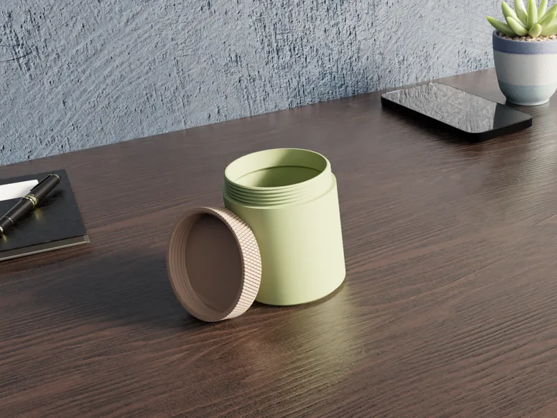Knurled Travel Container - Water tight