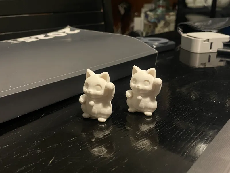 Lucky Cat Maneki Neko - 3D Printed Good Luck Charm