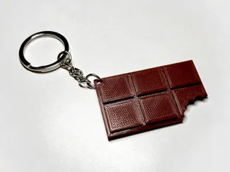Chocolate bar keychain 