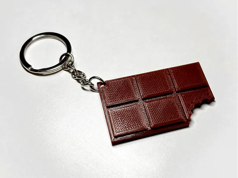 Chocolate bar keychain 