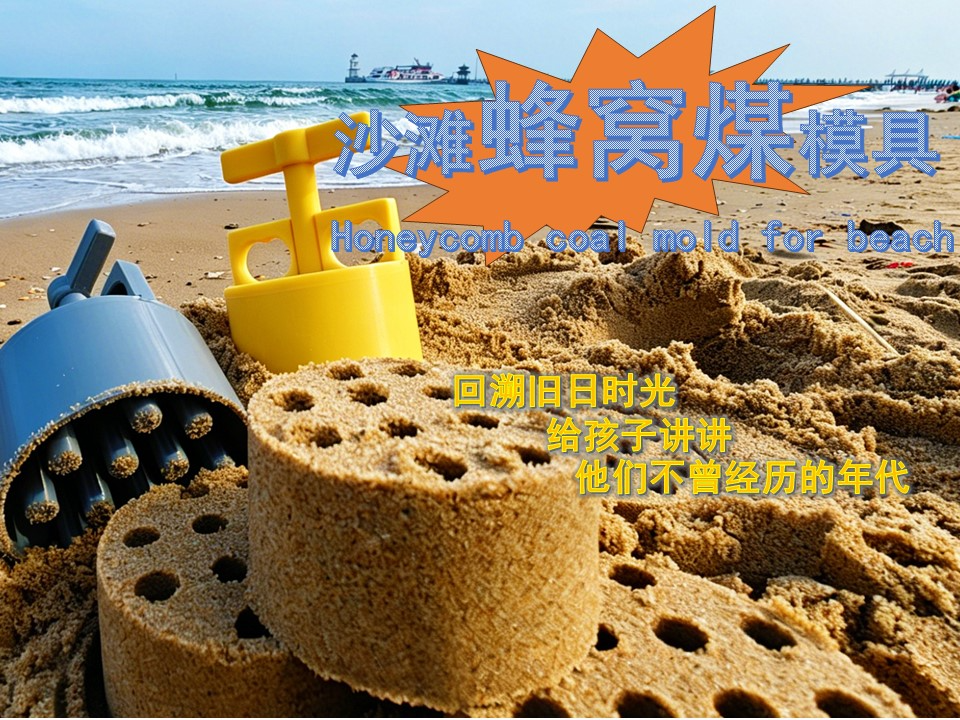 Miniatura 1 do modelo 3D 沙滩蜂窝煤玩具