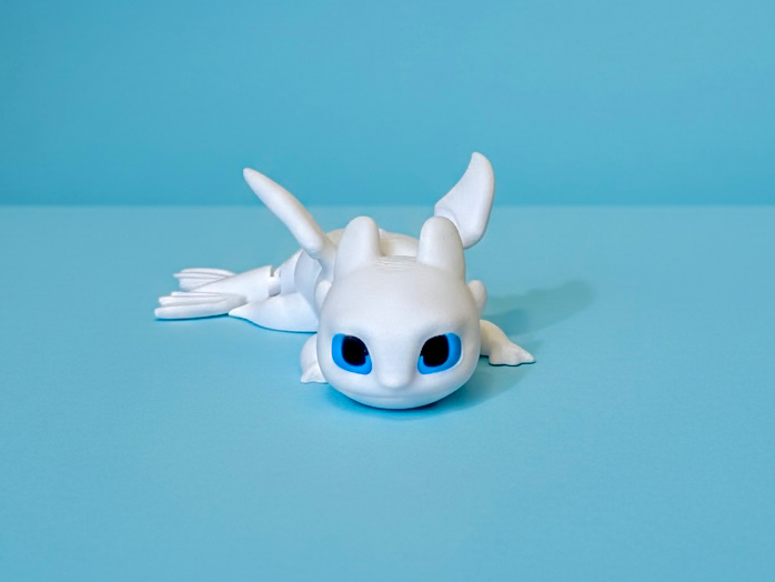 Toothless dragon flexi - NO AMS - light fury