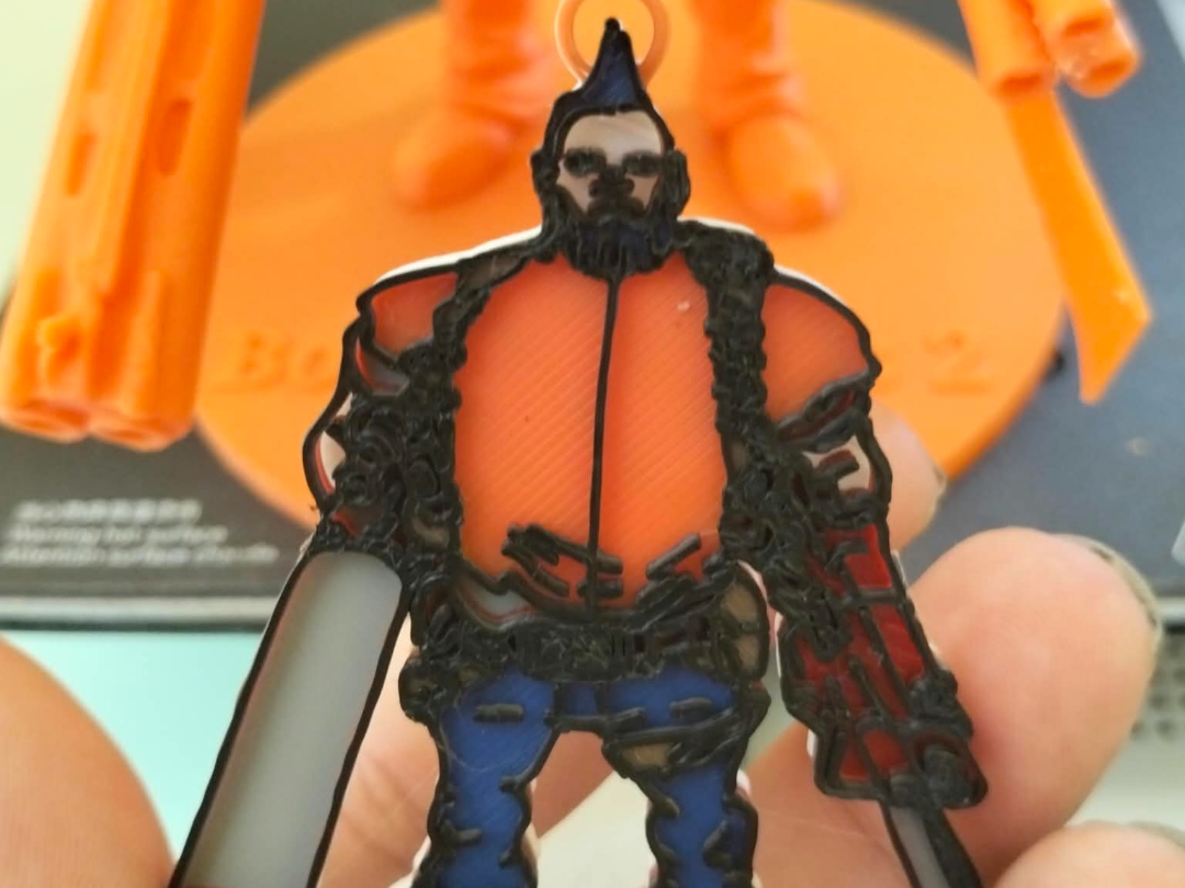 Portachiavi salvador borderlands 3D model