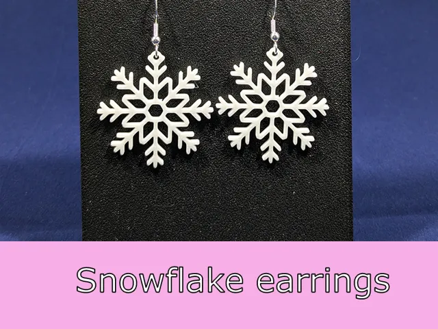 Snowflake earrings