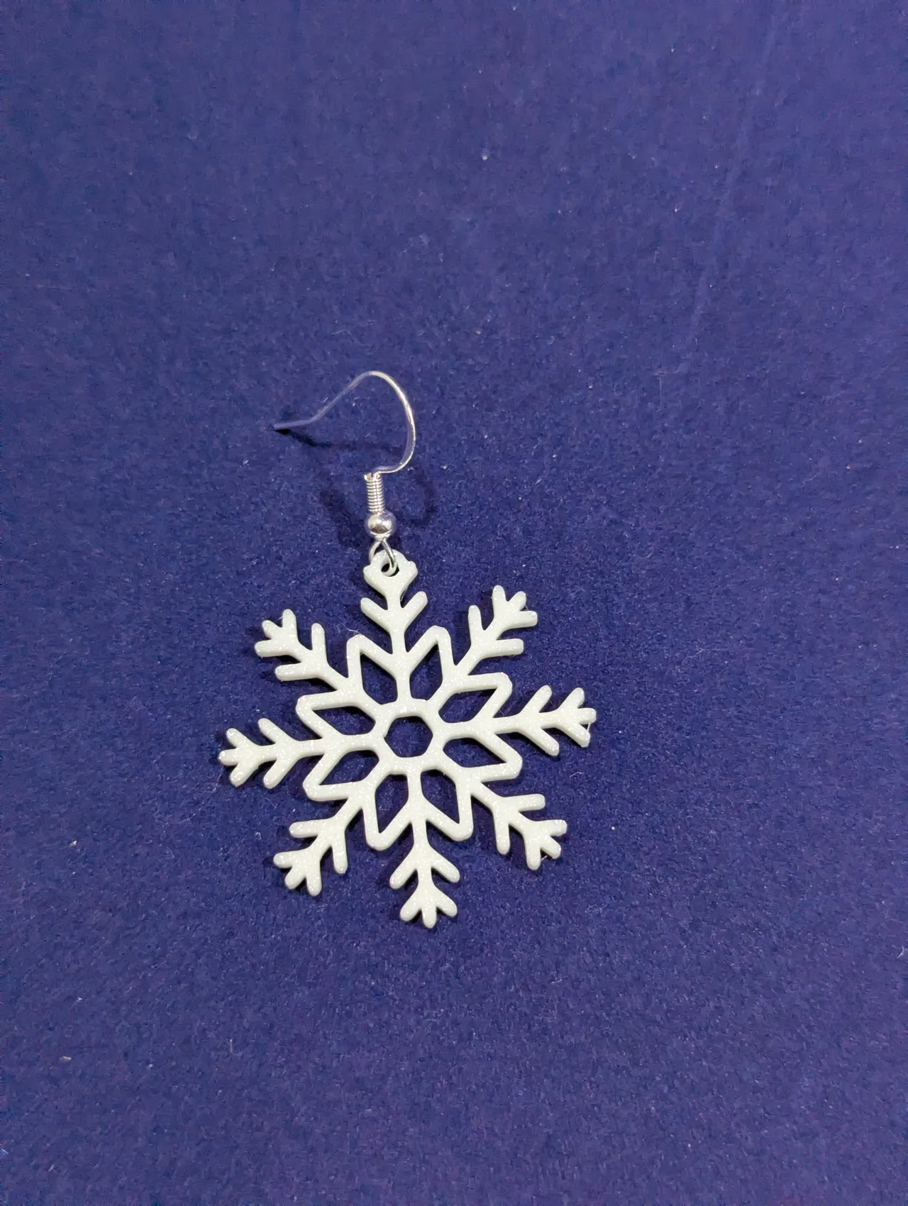 Snowflake earrings view 4
