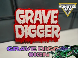 Grave Digger Sign | Wall/Shelf Decor
