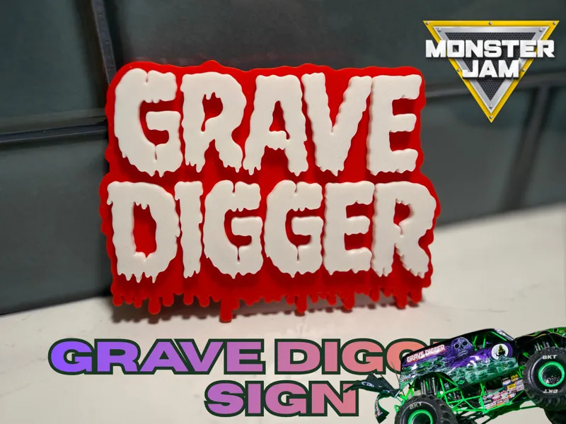Grave Digger Sign | Wall/Shelf Decor