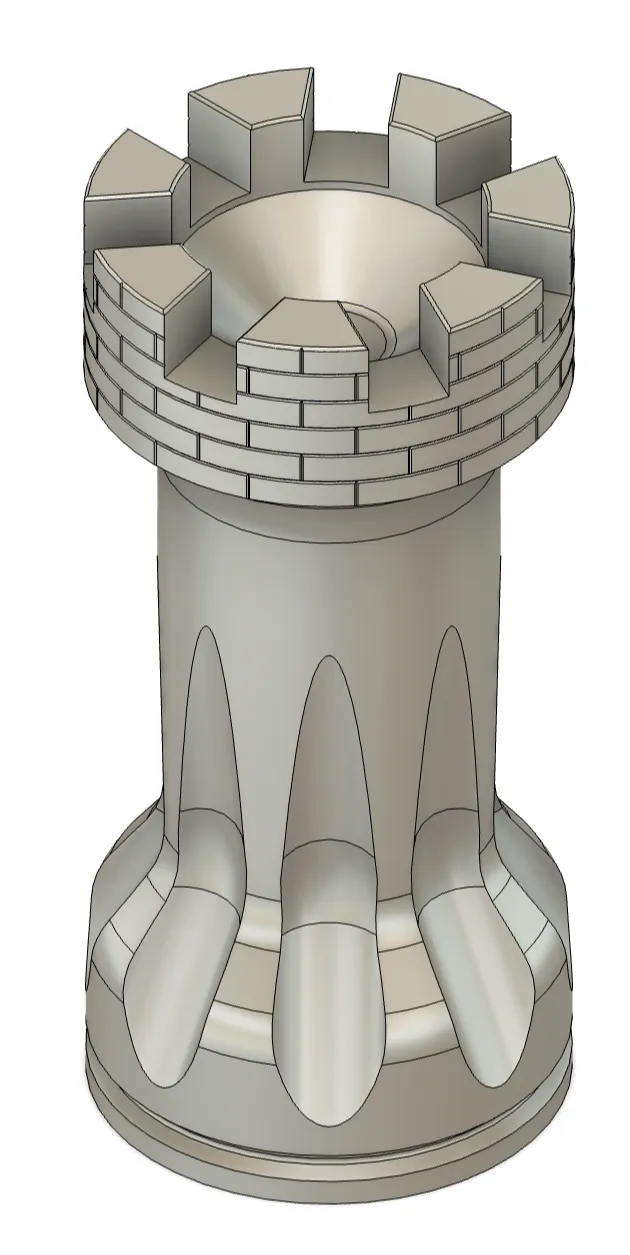 Titans of CNC Chess Rook by Khan - MakerWorld