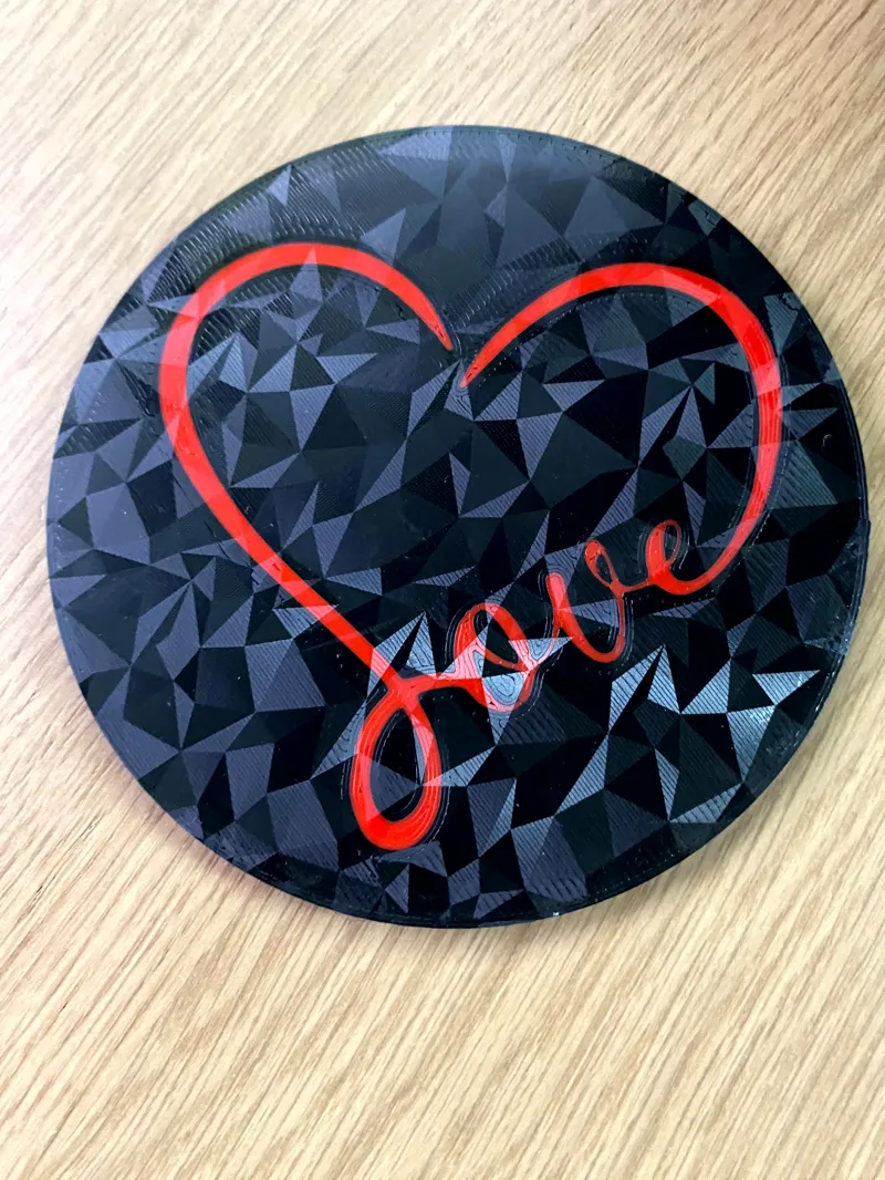 Love Heart Coaster Untersetzer