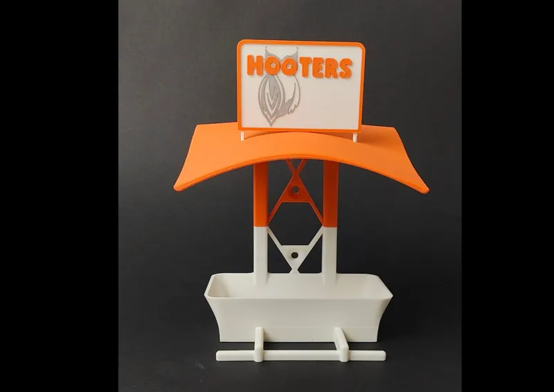 Bird feeder HOOTERS for "kinky birds"