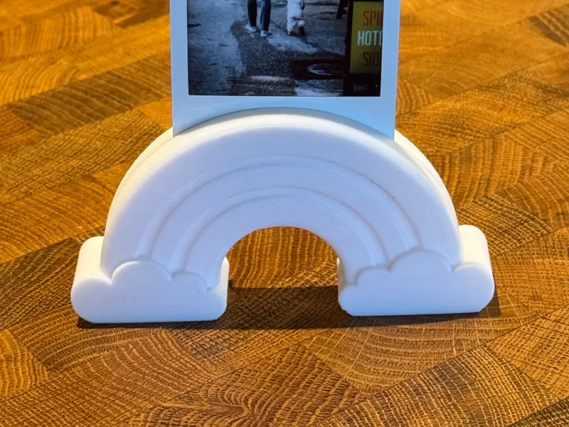 rainbow cloud instax photo holder
