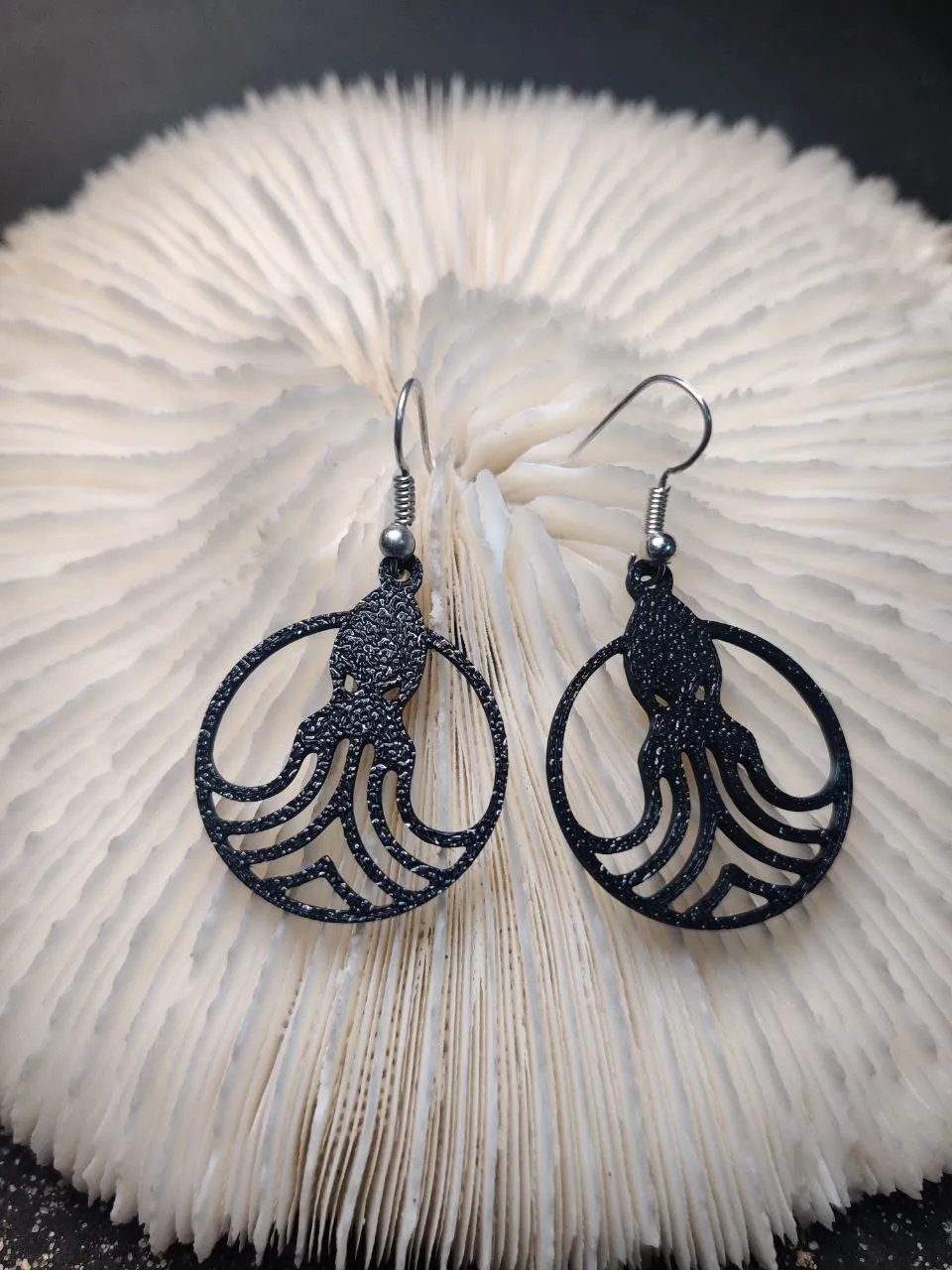 Krakenflow – Ocean Octopus Embrace Earrings view 2