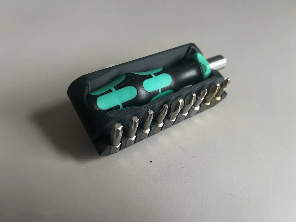 Wera 838 RA S Compact Bit Holder – up to 9 bits - Free 3D Print Model ...