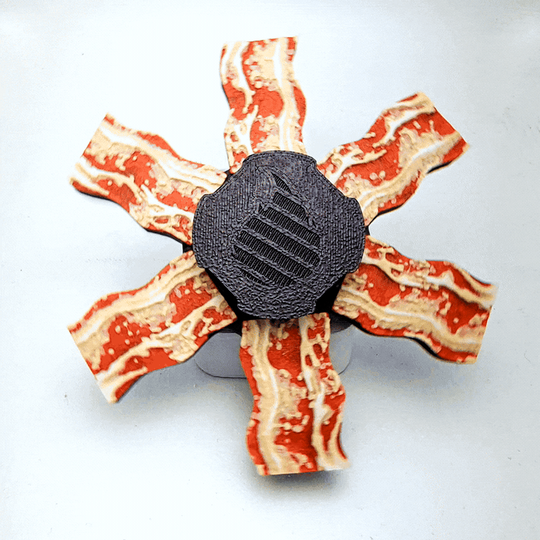 Bacon Zoetrope Spinner (READ DESCRIPTION)