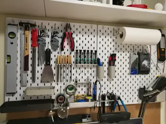 Ikea Skadis Container and Shelf 