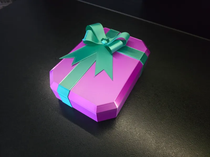 Gift box with bow