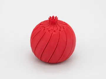 Letrero o emblema decorativo: Pomegranate Twisty – Print-in-Place Toy — vista de referencia 3