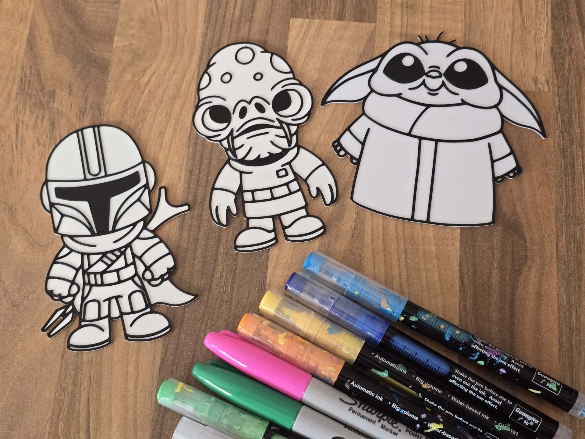 Mandalorian Star Wars Coloring Craft Set