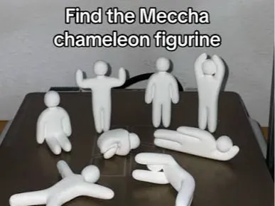 Mecha Chameleon Statue