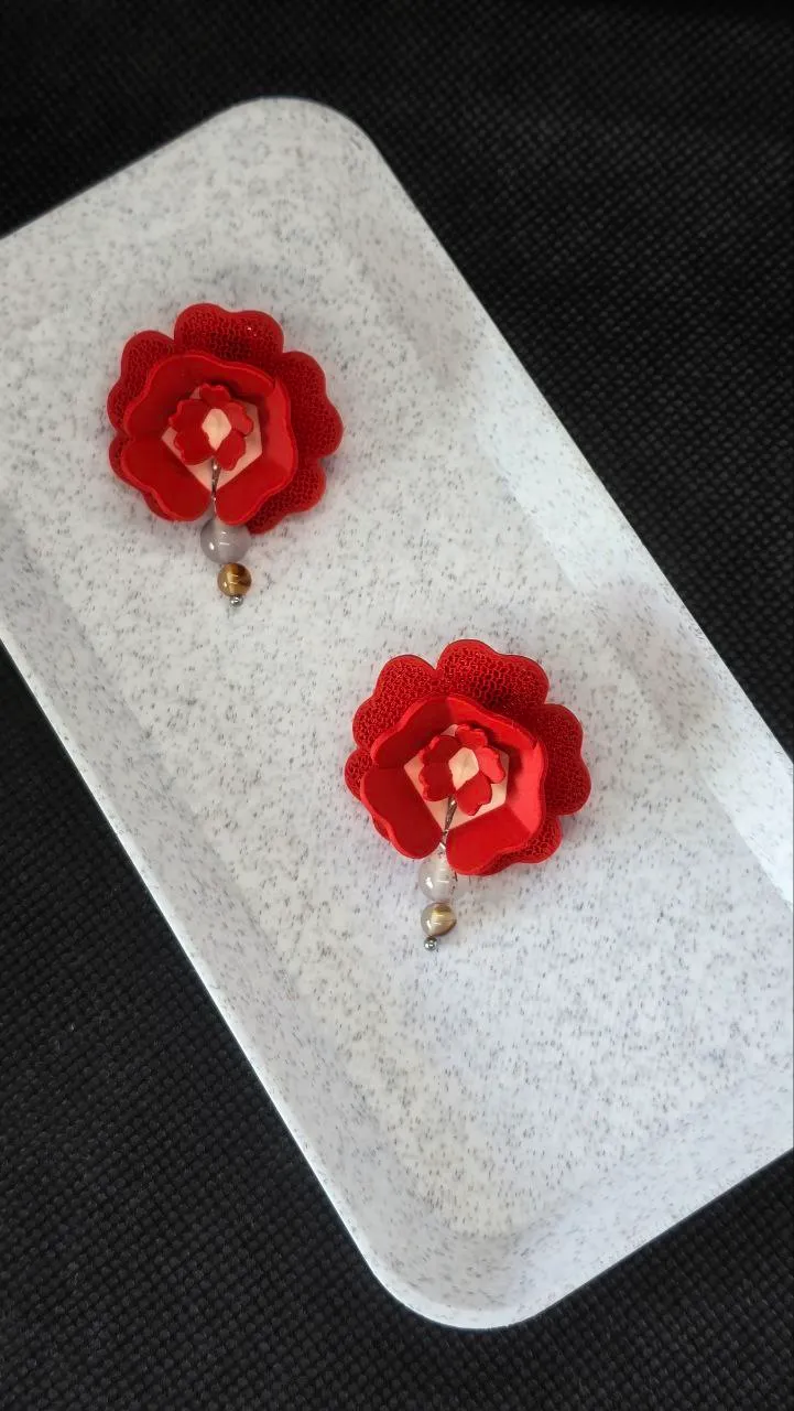 Earrings with Flowers (one colour) view 2