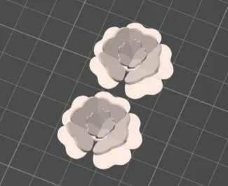 Earrings with Flowers (one colour)