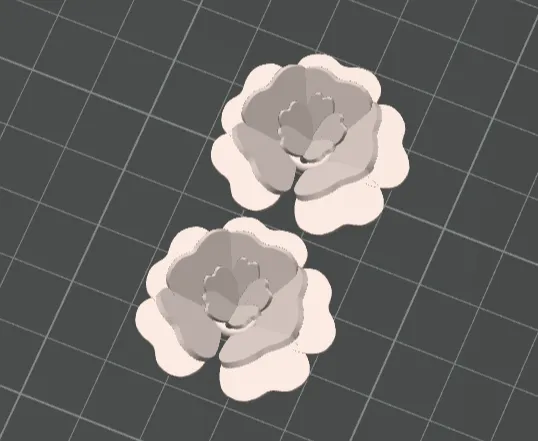 Earrings with Flowers (one colour)