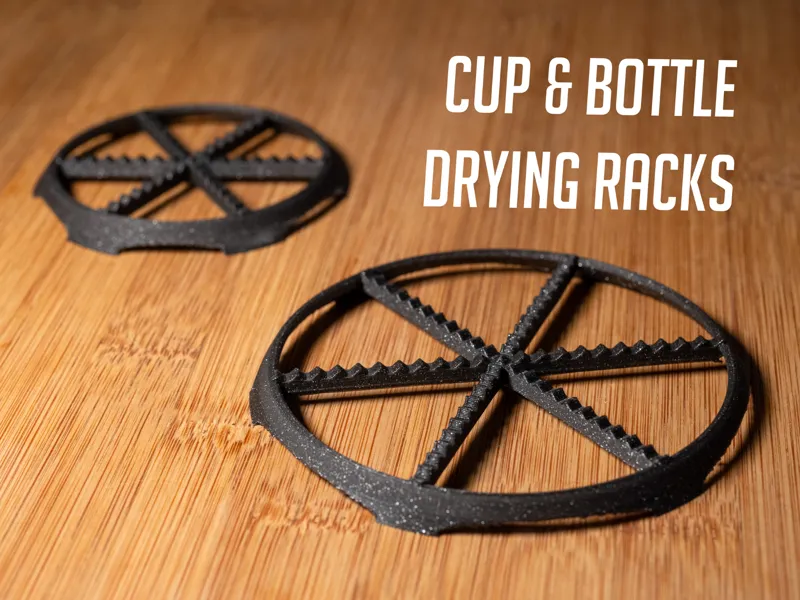 Cup and bottle drying rack