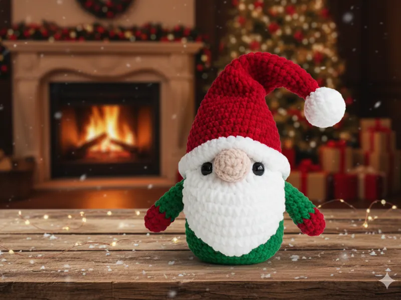 crocheted elf